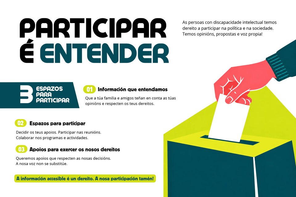 Participar tamén é entender: pedimos unha campaña electoral accesible