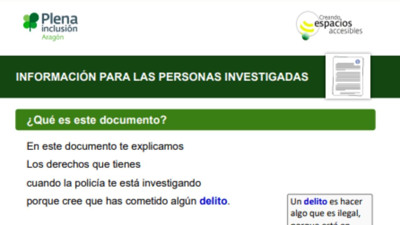 Dereitos das persoas investigadas. Lectura doado