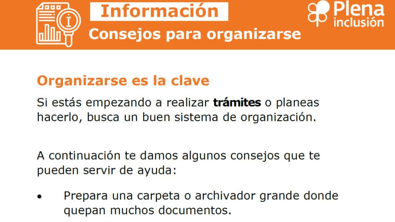 Consellos para organizarse
