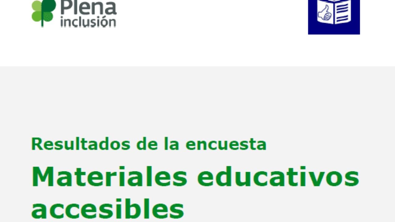 Resultados da enquisa. Materiais educativos accesibles