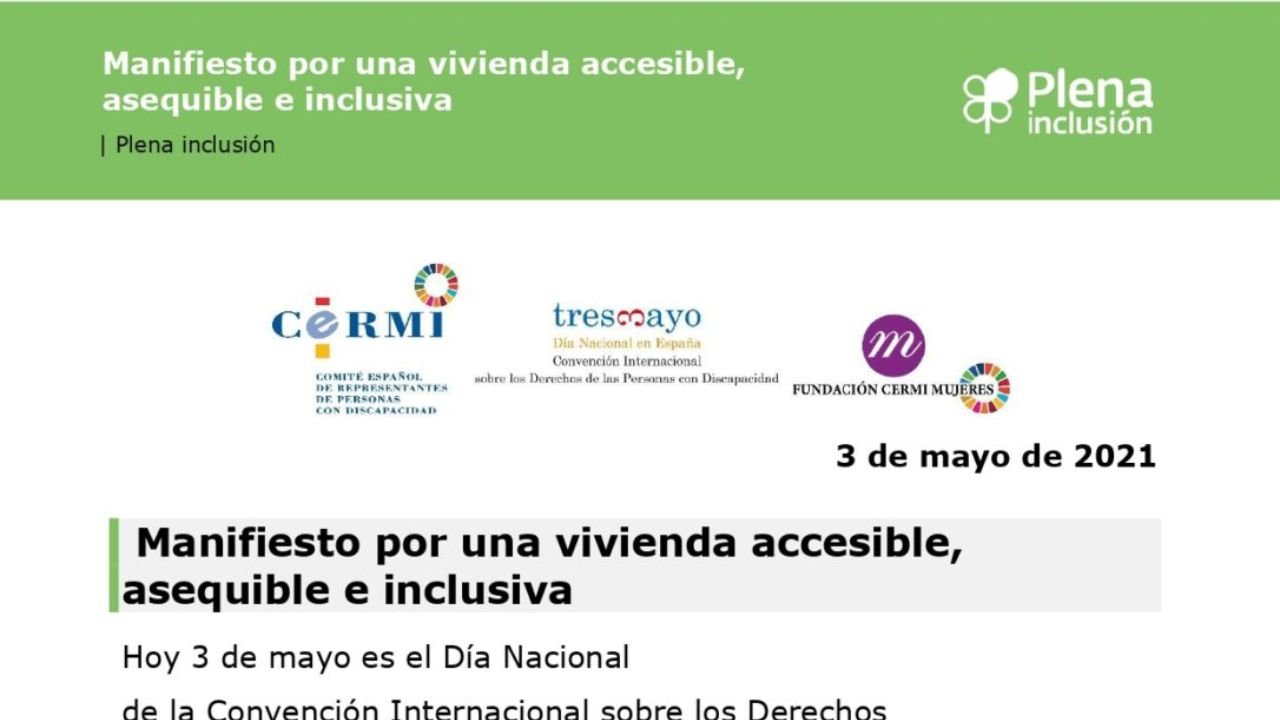 Manifesto CERMI. 3 de maio 2021. Día da Convención. Lectura doado