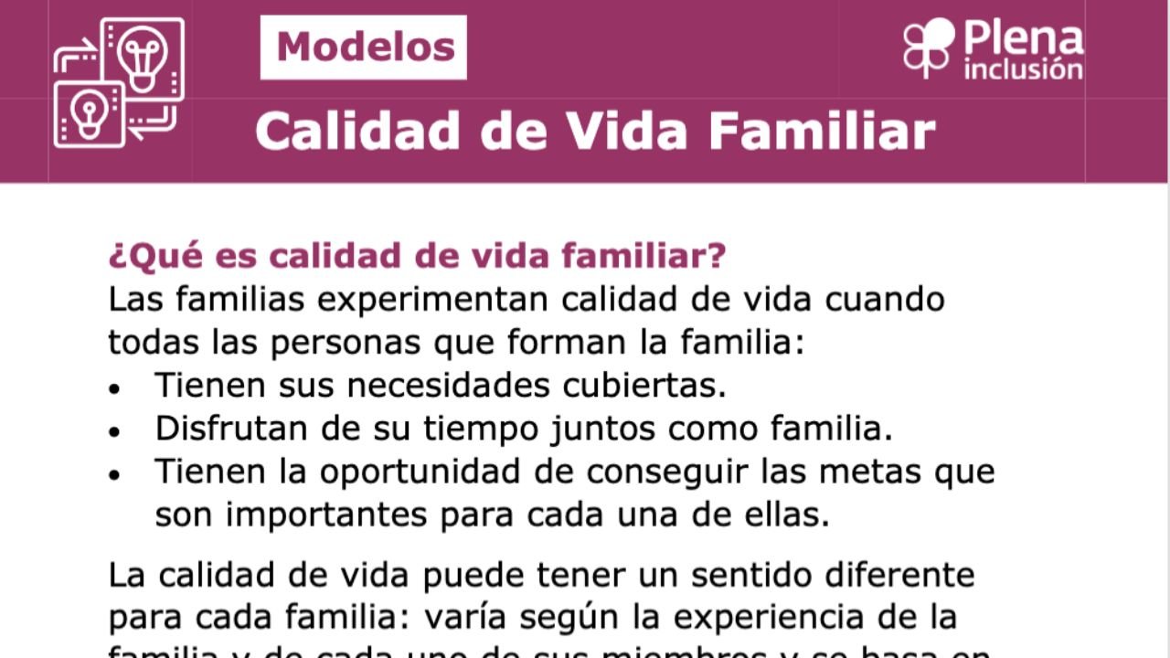 Calidade de vida familiar