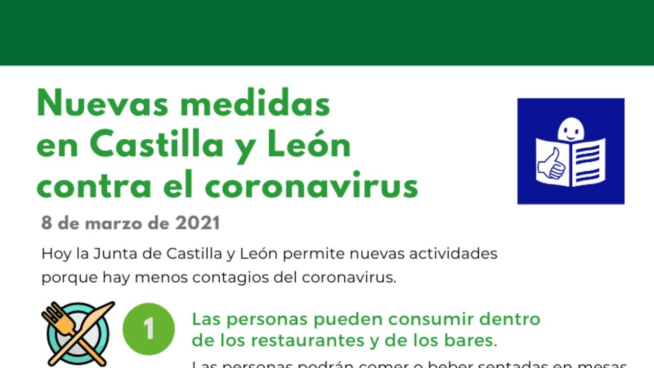 Medidas contra o coronavirus da Junta de Castilla y León. 8 de marzo de 2021