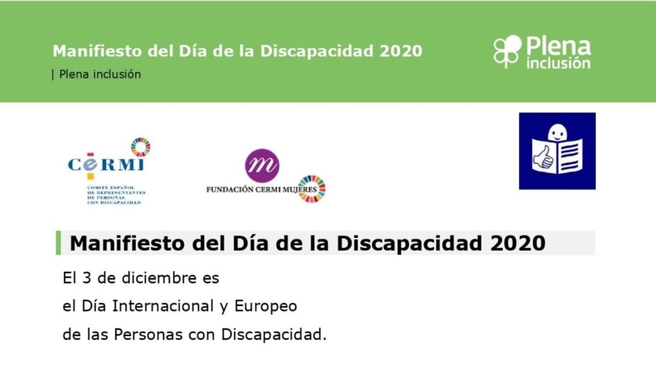Manifesto do Día da Discapacidade 2020
