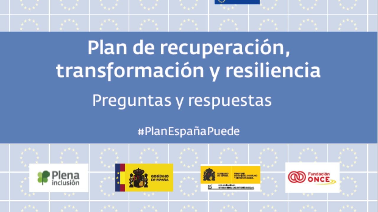 Plena inclusión. España pode. Plan de Recuperación. Lectura doado