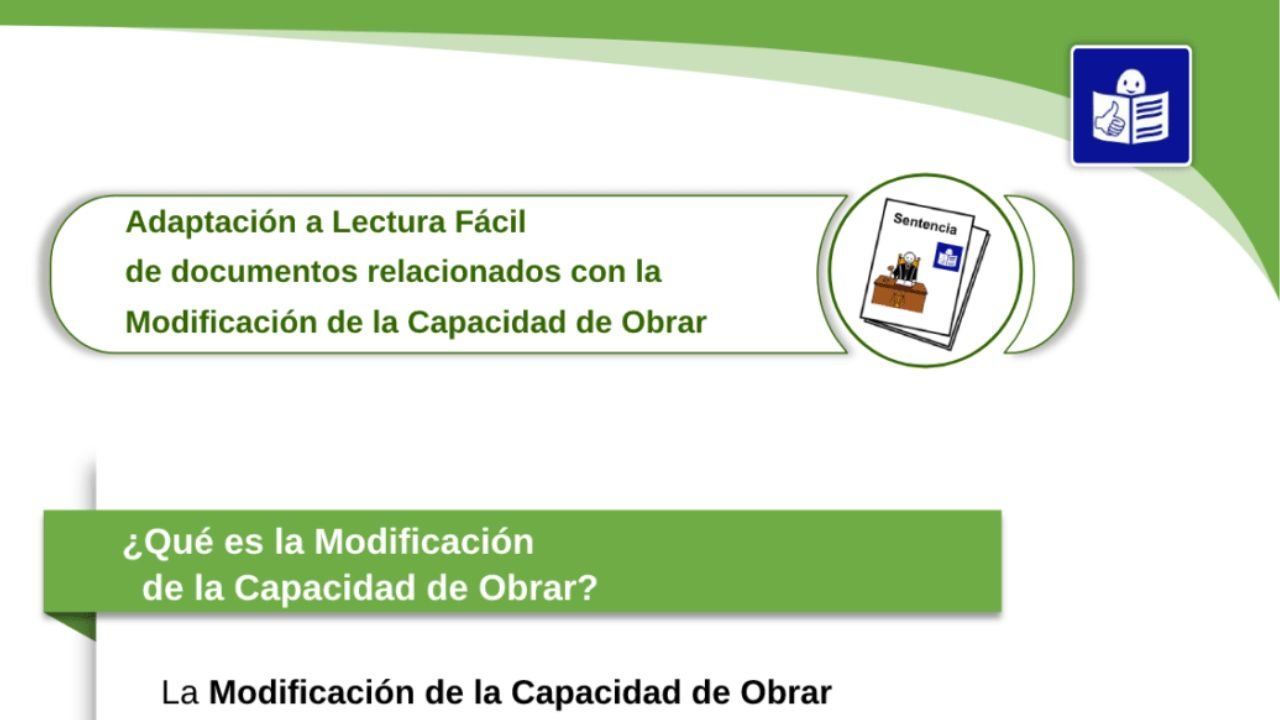 Servizo de adaptación de sentenzas en lectura doado de Plena inclusión Aragón