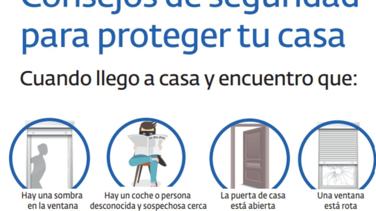 Consellos de seguridade para protexer a túa casa en lectura doado. Policía Nacional