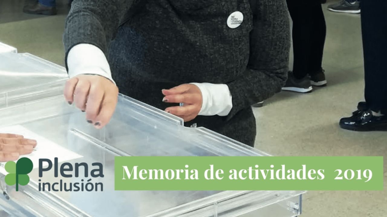 Informe anual (Memoria de Actividades) de Plena inclusión España 2019 (editada)