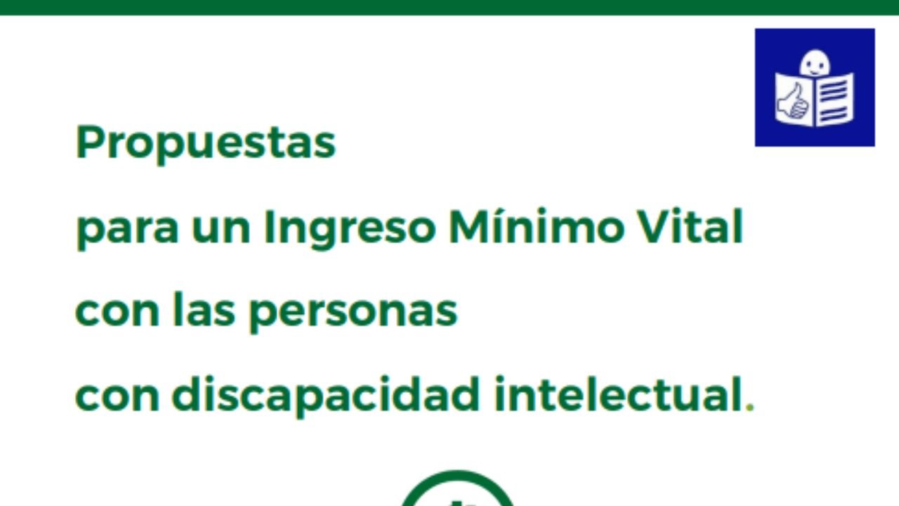 Propostas para un Ingreso Mínimo Vital coas persoas con discapacidade intelectual