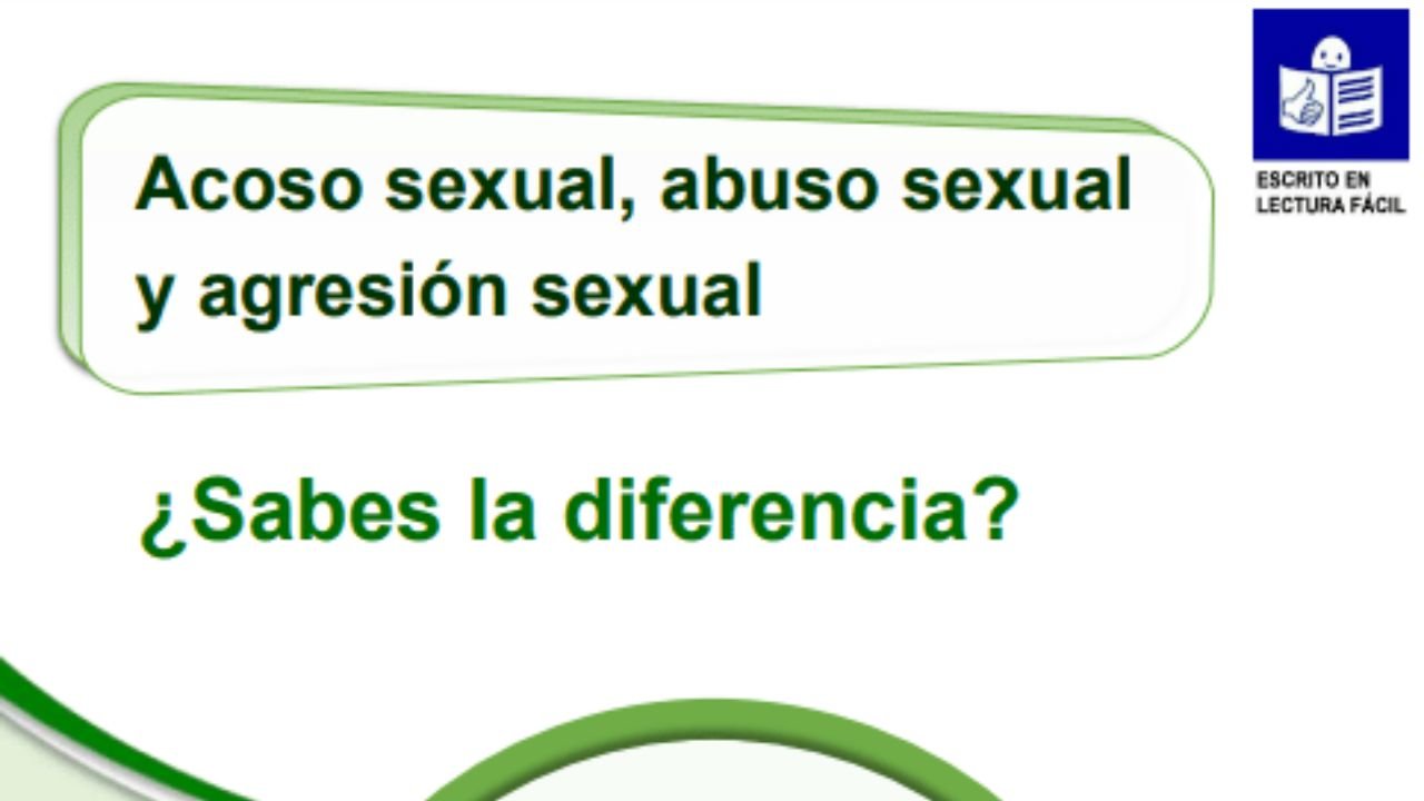 Acoso sexual, abuso sexual e agresión sexual. Sabes a diferenza? Lectura doado