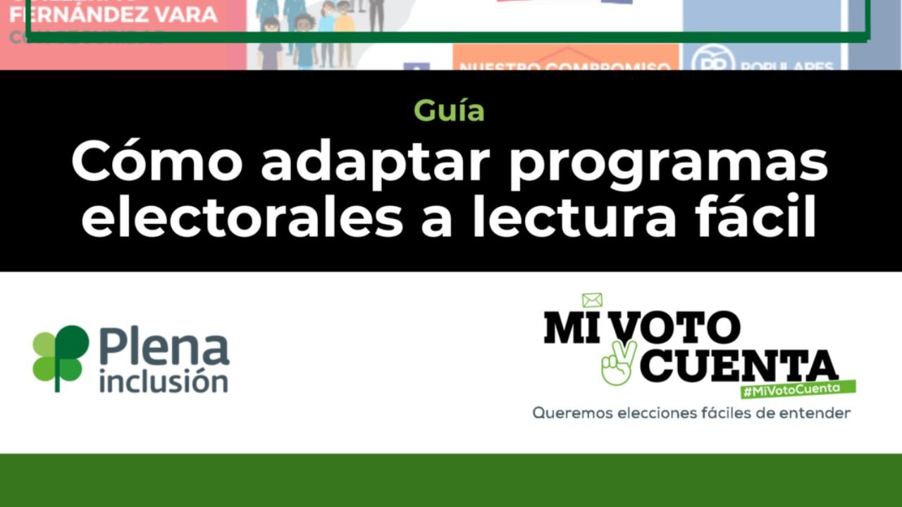 Cómo adaptar programas electorales a lectura fácil