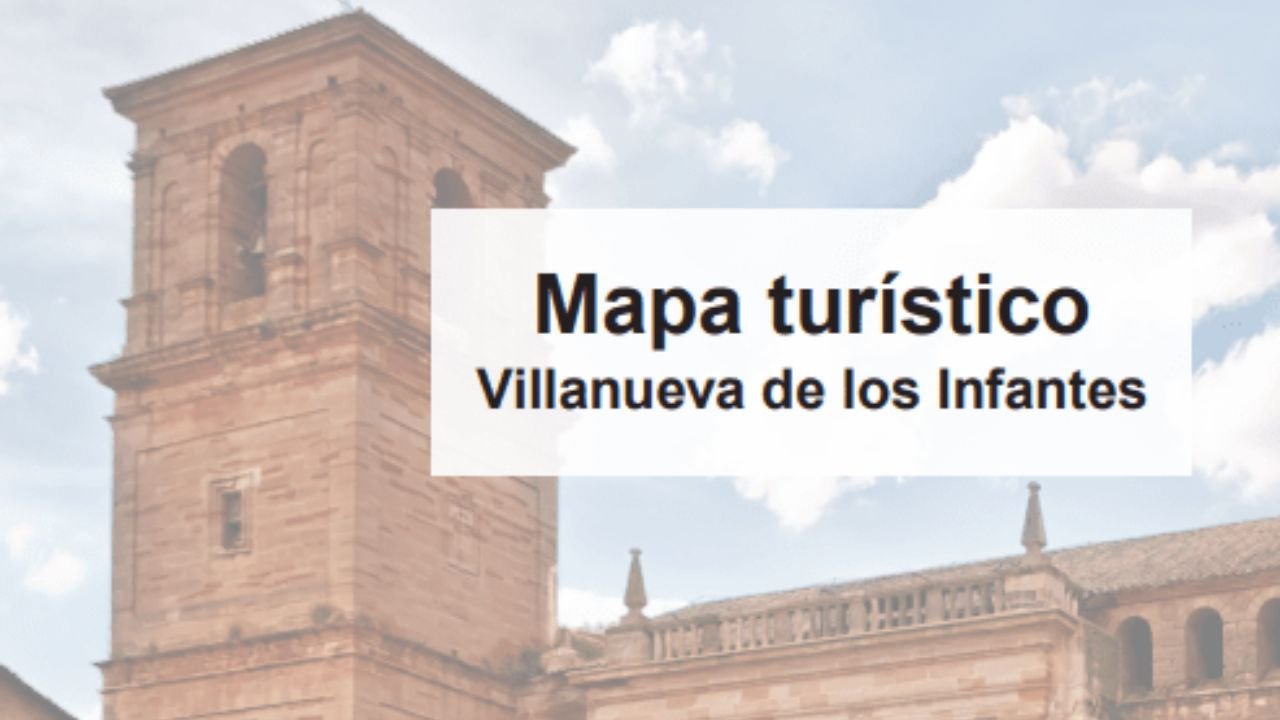Mapa turístico de Villanueva de los Infantes. Lectura fácil
