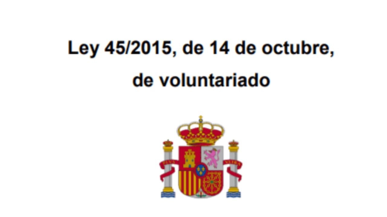Ley 45/2015 de Voluntariado (en Lectura Fácil)